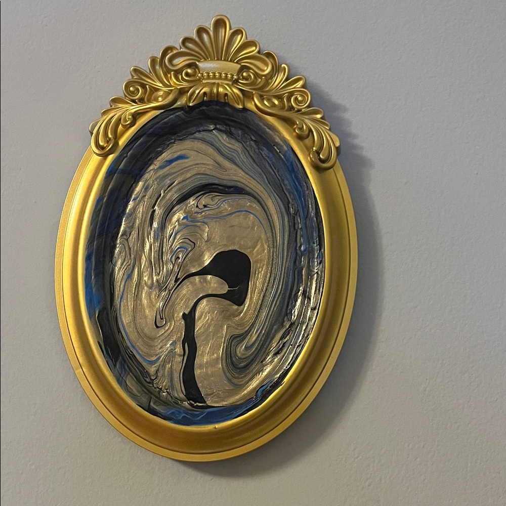 Gold Framed Abstract Wall Art